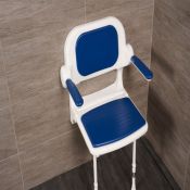 AKW 2000 Series Fold-up Blue Padded Seat, Back & Arms